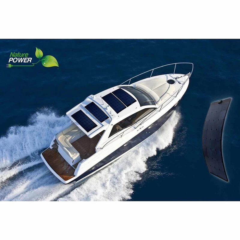 NATURE POWER Marine Solar Panels Semi-Flexible 25W Monocrystalline Solar Panel 4 NATURE POWER Marine Solar Panels Semi-Flexible 25W Monocrystalline Solar Panel - Image 2