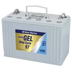 WEST MARINE Marine Batteries Group 31 Gel Deep Cycle Marine Gel Battery, 97 Amp Hours