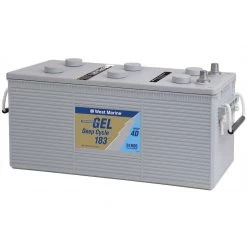 WEST MARINE Marine Batteries Group 4D Gel Deep Cycle Marine Gel Battery, 183 Amp Hours