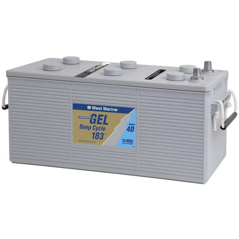 WEST MARINE Marine Batteries Group 4D Gel Deep Cycle Marine Gel Battery, 183 Amp Hours 3 WEST MARINE Marine Batteries Group 4D Gel Deep Cycle Marine Gel Battery, 183 Amp Hours