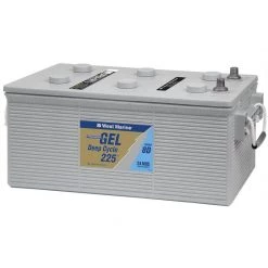 WEST MARINE Marine Batteries Group 8D Gel Deep Cycle Marine Gel Battery, 225 Amp Hours
