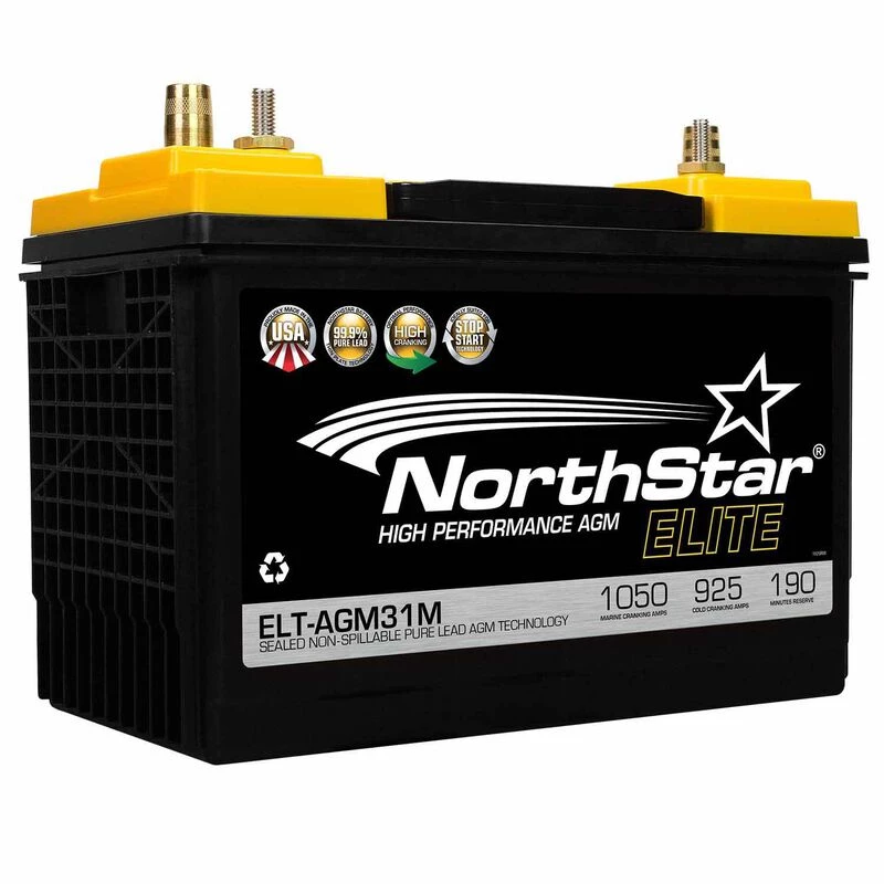 NORTHSTAR BATTERY Marine Batteries Elite High Performance Pure Lead 31M AGM Battery With SAE/Threaded Terminals 5 NORTHSTAR BATTERY Marine Batteries Elite High Performance Pure Lead 31M AGM Battery With SAE/Threaded Terminals - Image 3