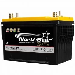 NORTHSTAR BATTERY Marine Batteries Elite High Performance Pure Lead 34M AGM Battery With SAE/Threaded Terminals