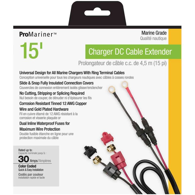 PROMARINER Marine Battery Chargers 15' Charger DC Cable Extender 6 PROMARINER Marine Battery Chargers 15' Charger DC Cable Extender - Image 4
