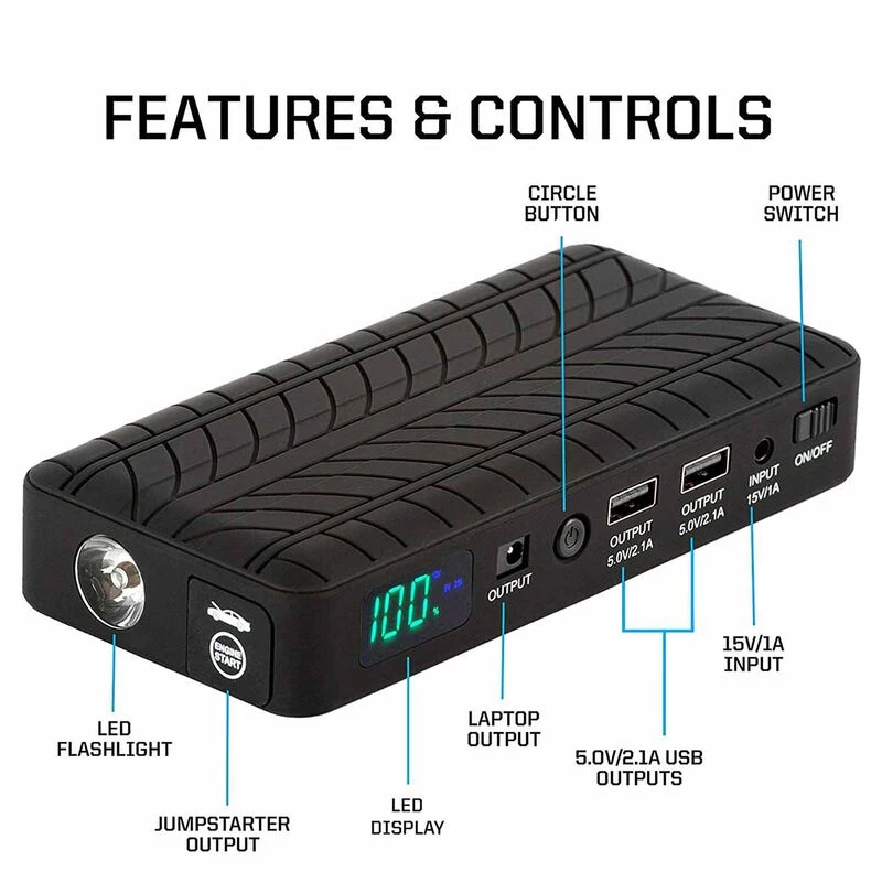 RUGGED GEEK Marine Batteries RG1000 Safety Plus Battery Jump Starter 9 RUGGED GEEK Marine Batteries RG1000 Safety Plus Battery Jump Starter - Image 7