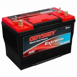 ODYSSEY Marine Batteries Group 27 Dual-Purpose AGM Battery, 92 Amp Hours