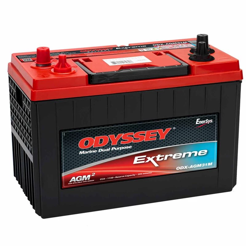 ODYSSEY Marine Batteries Group 31 Dual-Purpose AGM Battery, 103 Amp Hours 3 ODYSSEY Marine Batteries Group 31 Dual-Purpose AGM Battery, 103 Amp Hours