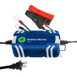 WEST MARINE Marine Battery Chargers 2 Amp Waterproof Battery Charger/Maintainer
