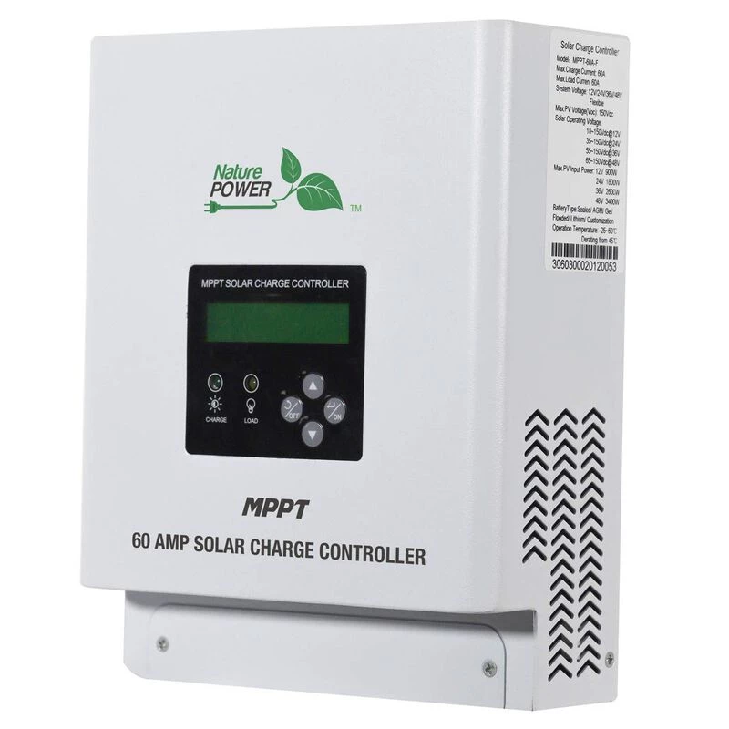 NATURE POWER Marine Solar Panels 60 Amp Solar Charge Controller MMPT With LED 3 NATURE POWER Marine Solar Panels 60 Amp Solar Charge Controller MMPT With LED