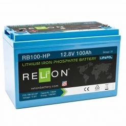 RELION Marine Batteries Group 31 RB100-HP Lithium Deep Cycle Battery, 12V, 100Ah