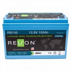 RELION Marine Batteries RB100 Lithium Deep Cycle Battery, 12V, 100Ah -Marine Batteries Soldes 2022 20482972 2