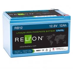 RELION Marine Batteries RB12 Lithium Deep Cycle Battery, 12V, 12Ah