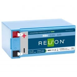 RELION Marine Batteries RB5 Lithium Deep Cycle Battery, 12.8V, 5Ah
